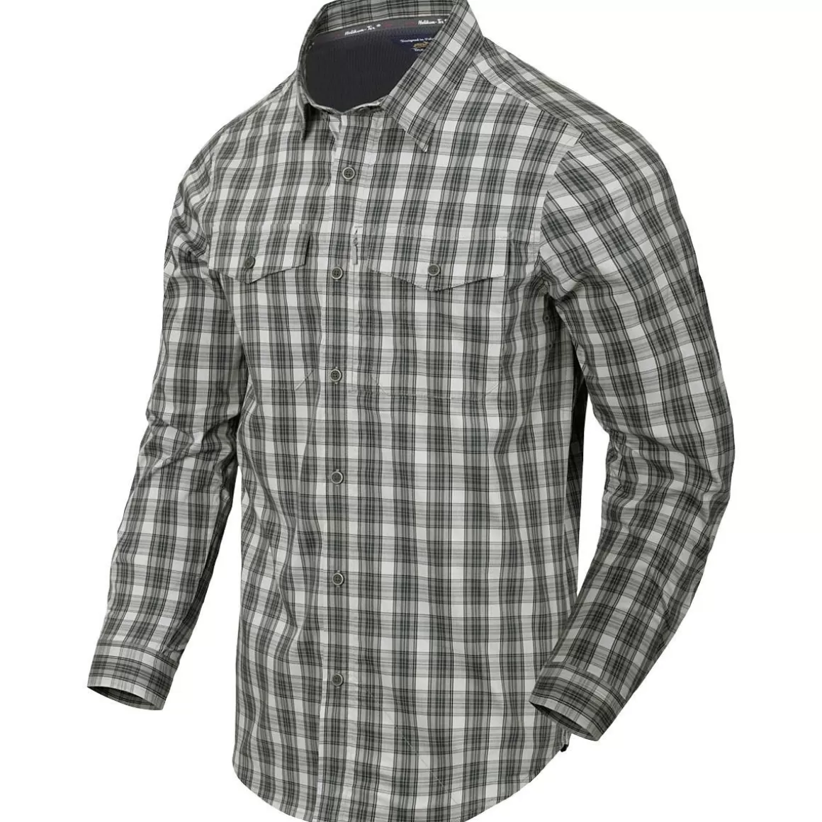 Flyye Industries Shirts>Helikon Covert Concealed Carry Shirt Foggy Grey Plaid