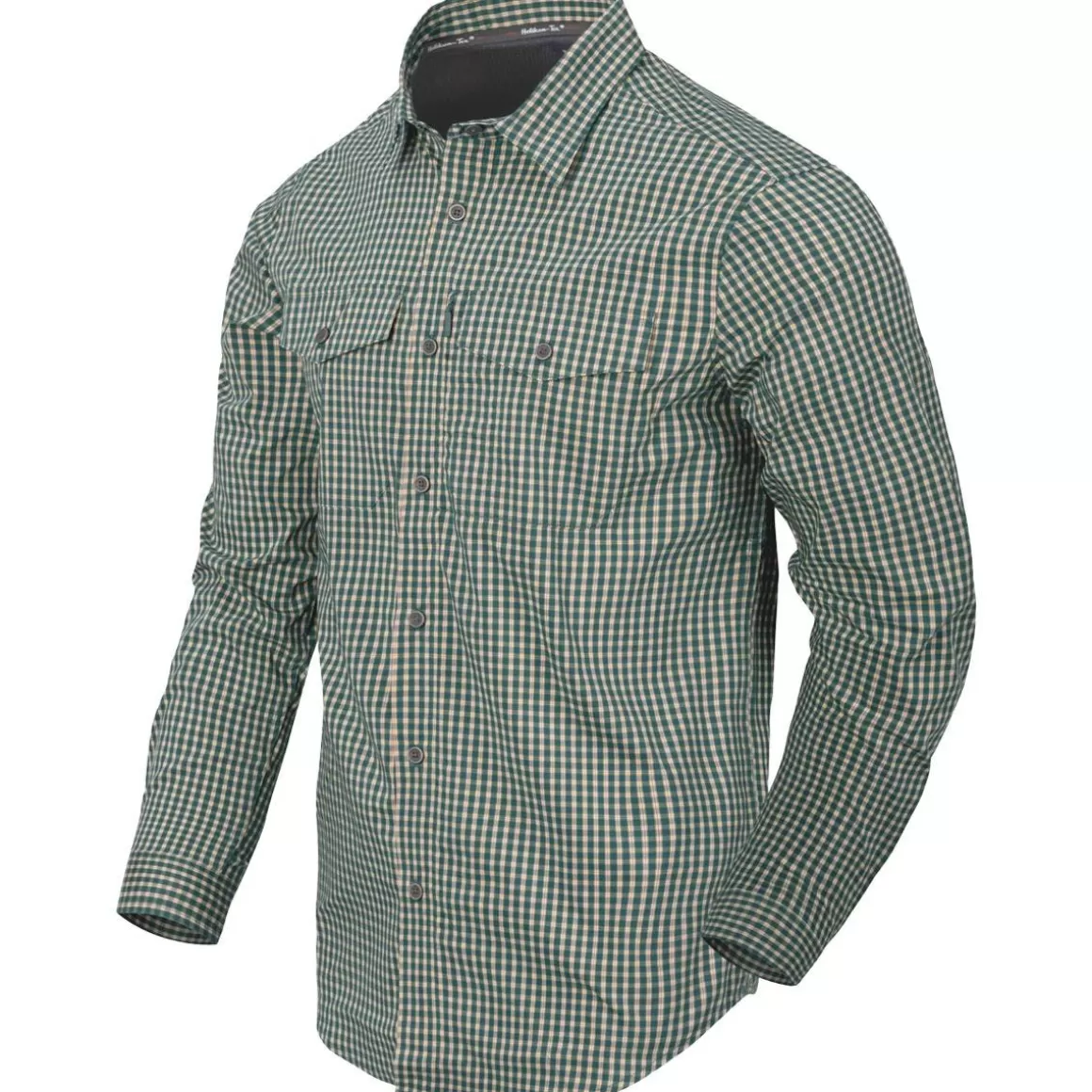 Flyye Industries Shirts>Helikon Covert Concealed Carry Shirt Savage Green Checkered