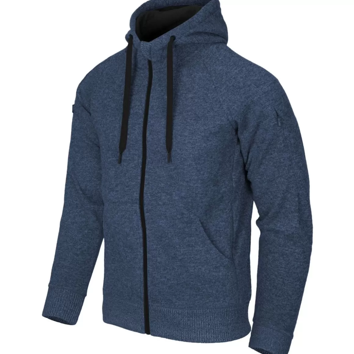 Flyye Industries Sweatshirts>Helikon Covert Tactical Hoodie Full Zip Melange Blue