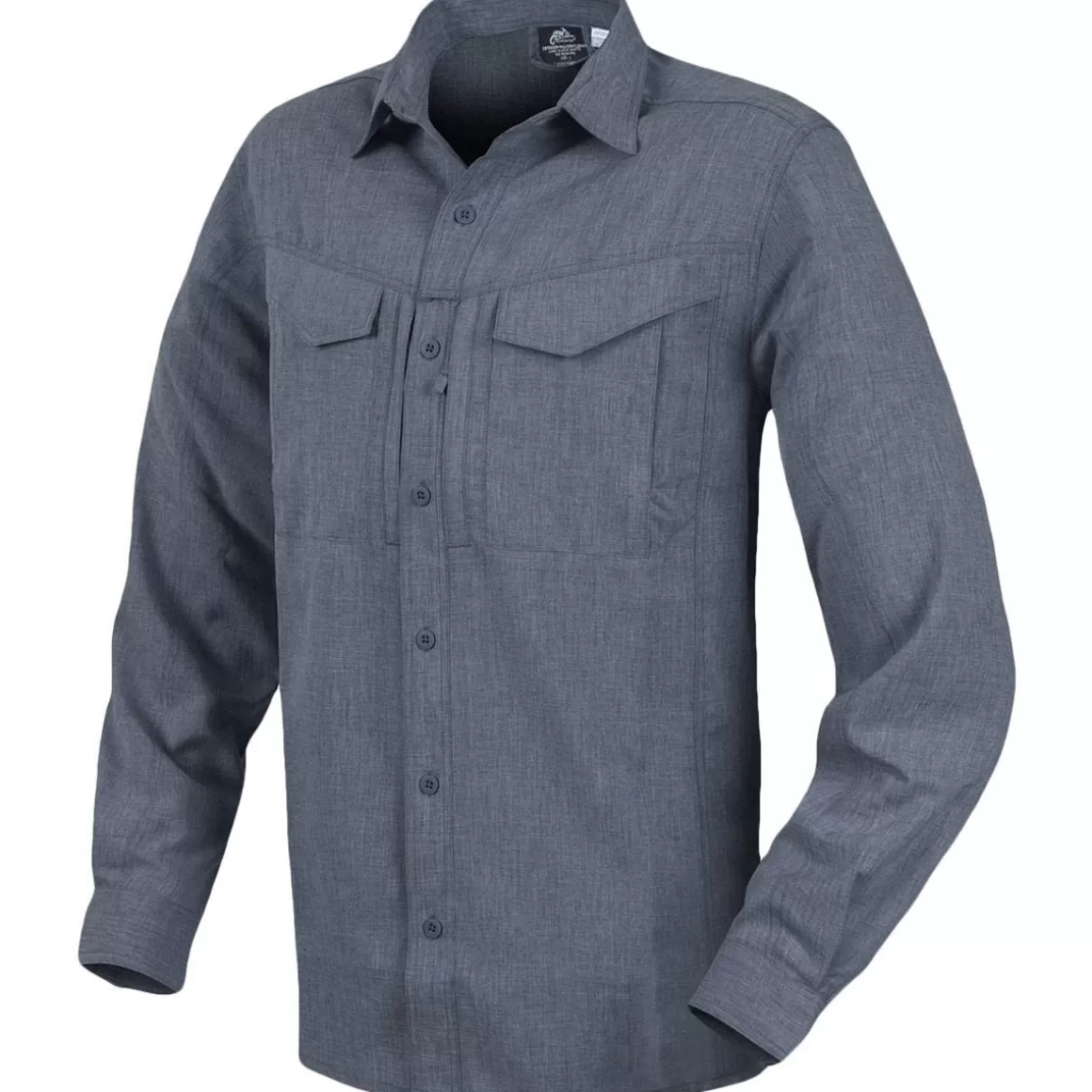 Brandit Shirts>Helikon Defender Mk2 Gentleman Long Sleeve Shirt Melange Black-Grey