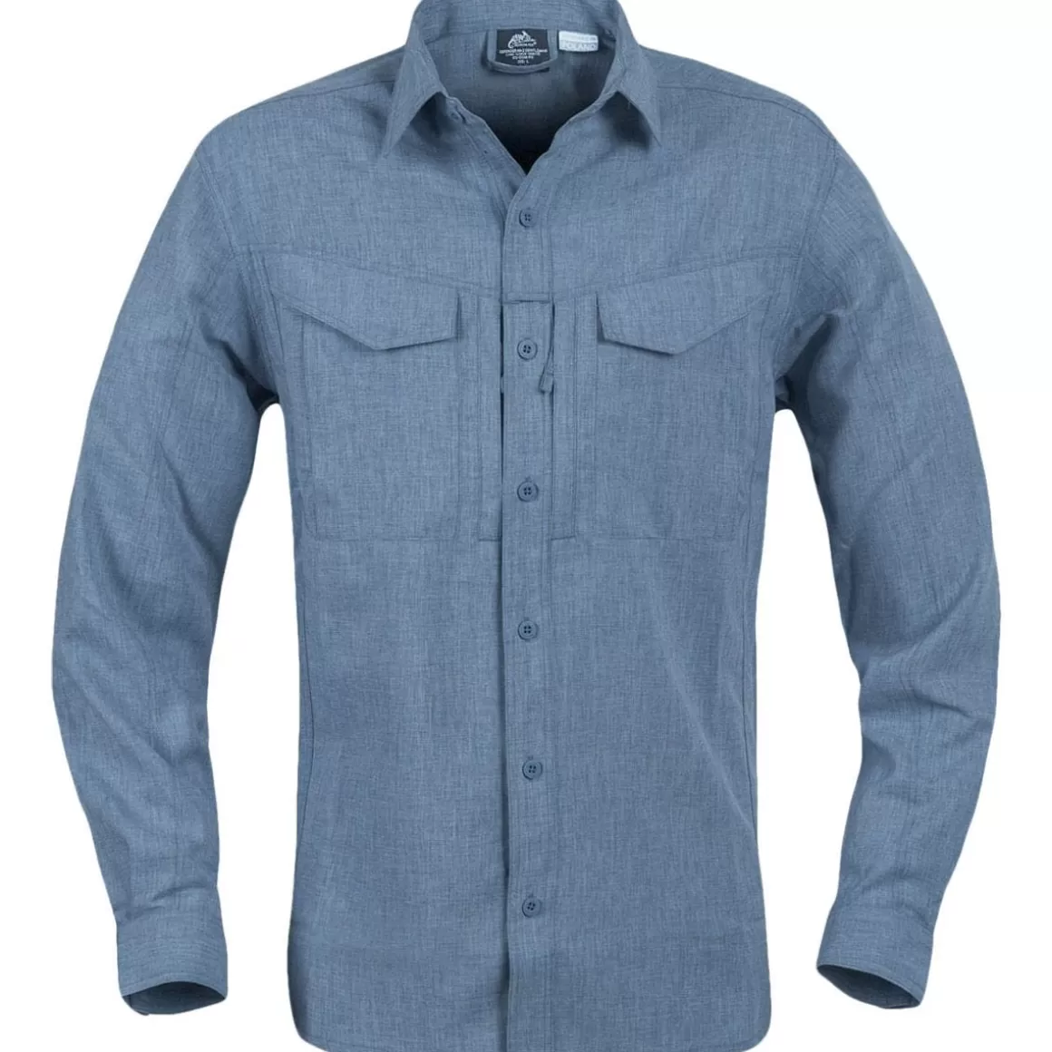 Flyye Industries Shirts>Helikon Defender Mk2 Gentleman Long Sleeve Shirt Melange Blue