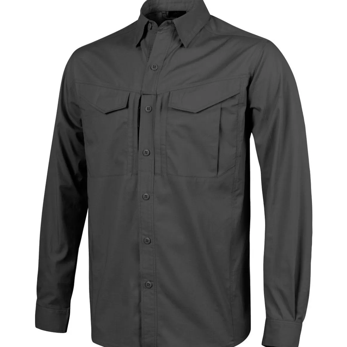 Wisport Shirts>Helikon Defender Mk2 Long Sleeve Shirt Black