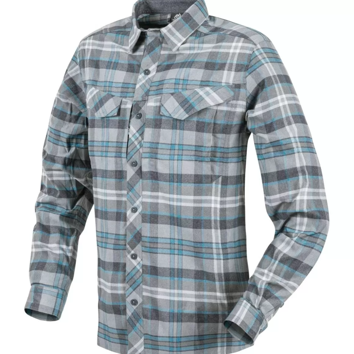 Pentagon Shirts>Helikon Defender Mk2 Pilgrim Long Sleeve Shirt Blue Plaid