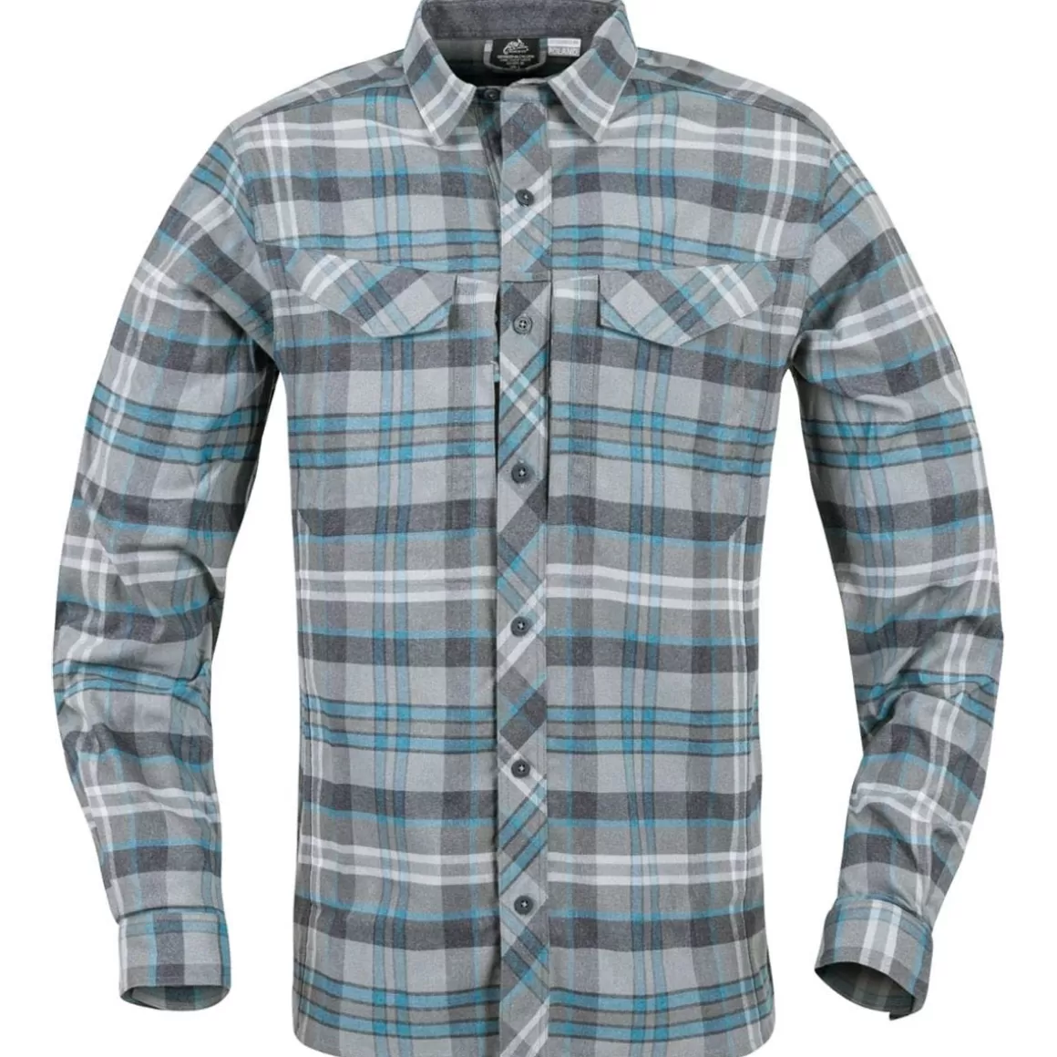 Pentagon Shirts>Helikon Defender Mk2 Pilgrim Long Sleeve Shirt Blue Plaid