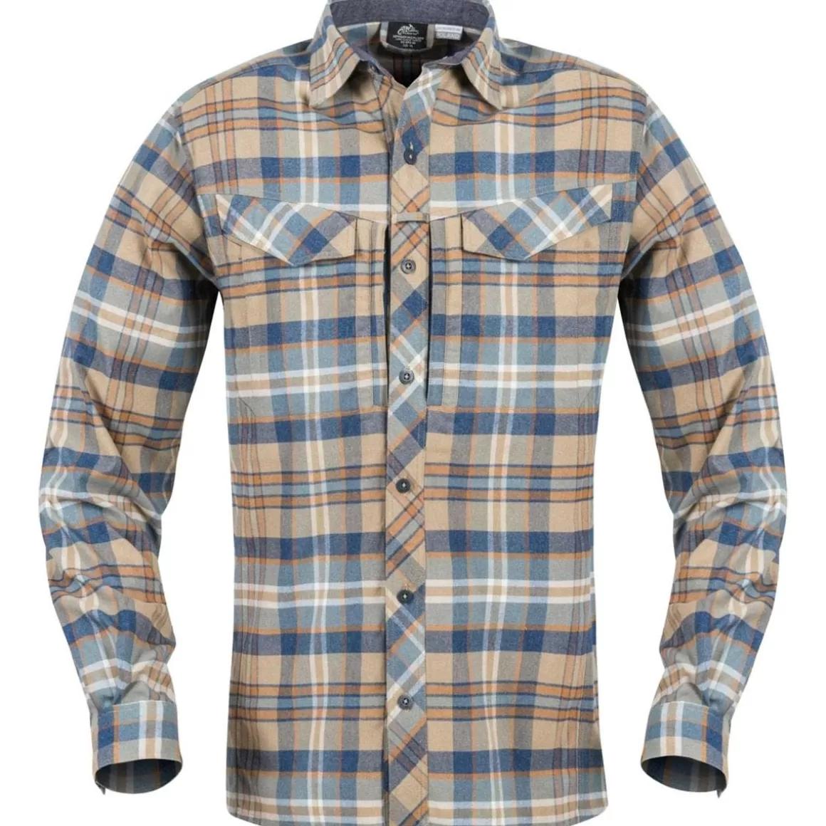 First Tactical Shirts>Helikon Defender Mk2 Pilgrim Long Sleeve Shirt Ginger Plaid