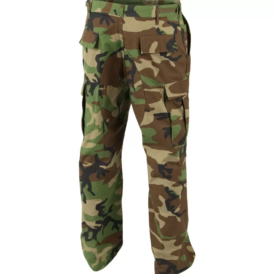 First Tactical Combat Uniforms>Helikon Genuine Bdu Trousers Polycotton Ripstop Woodland