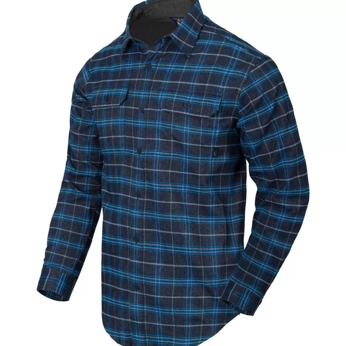 Helikon Shirts> Greyman Shirt Blue Stonework Plaid