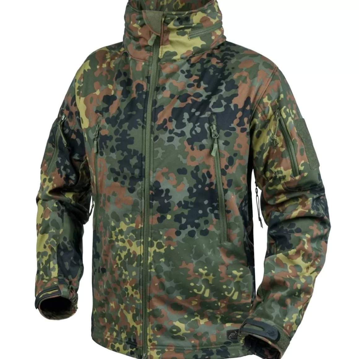 Helikon Jackets & Coats> Gunfighter Soft Shell Jacket Flecktarn