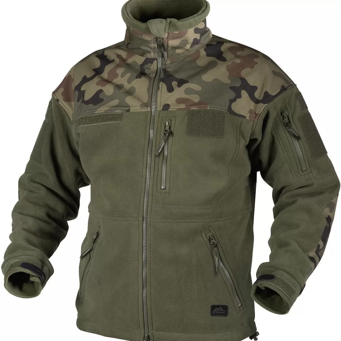 Helikon Fleeces> Infantry Duty Fleece Jacket Olive Green / Polish Woodland