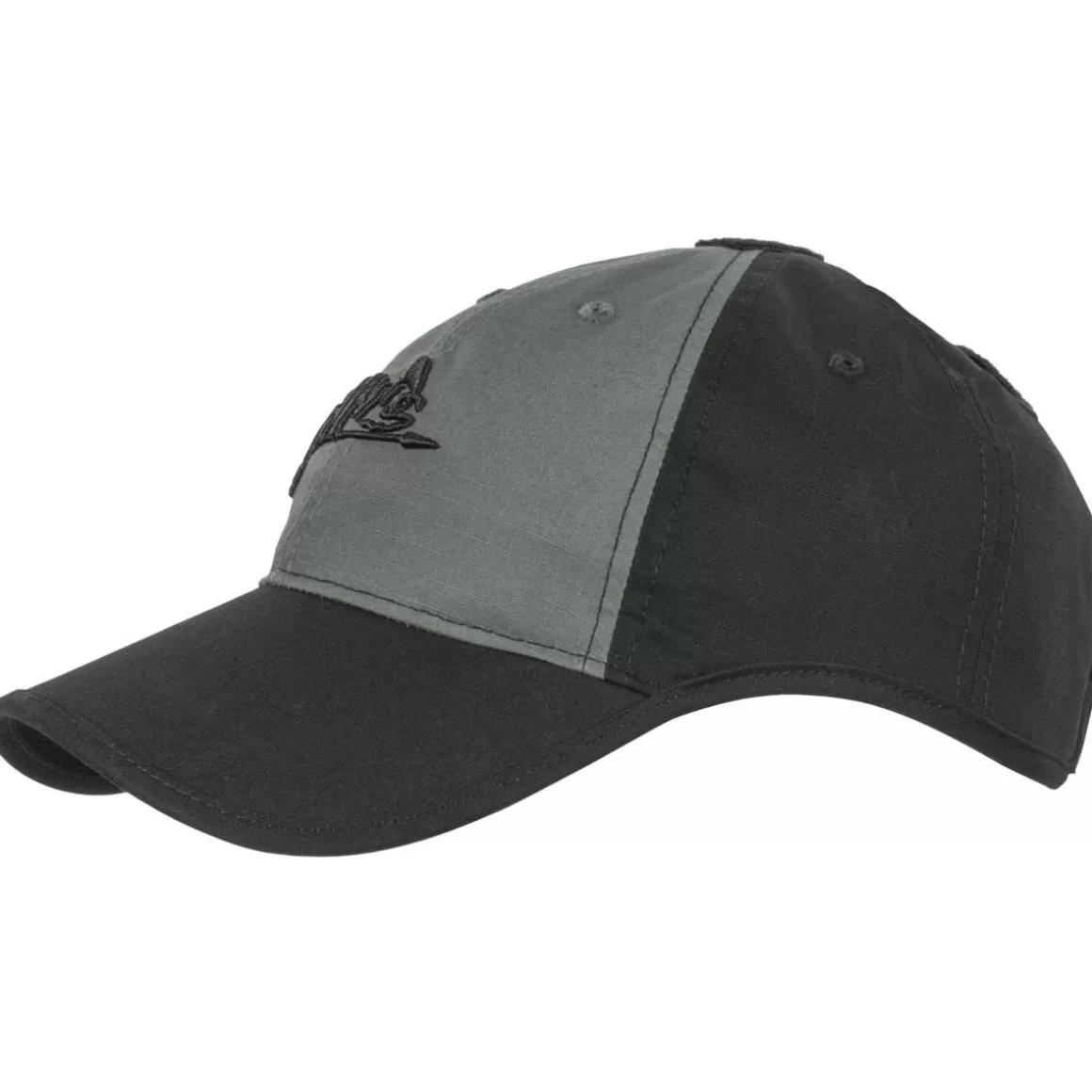 Viper Headwear>Helikon Logo Cap Polycotton Ripstop Black / Shadow Grey