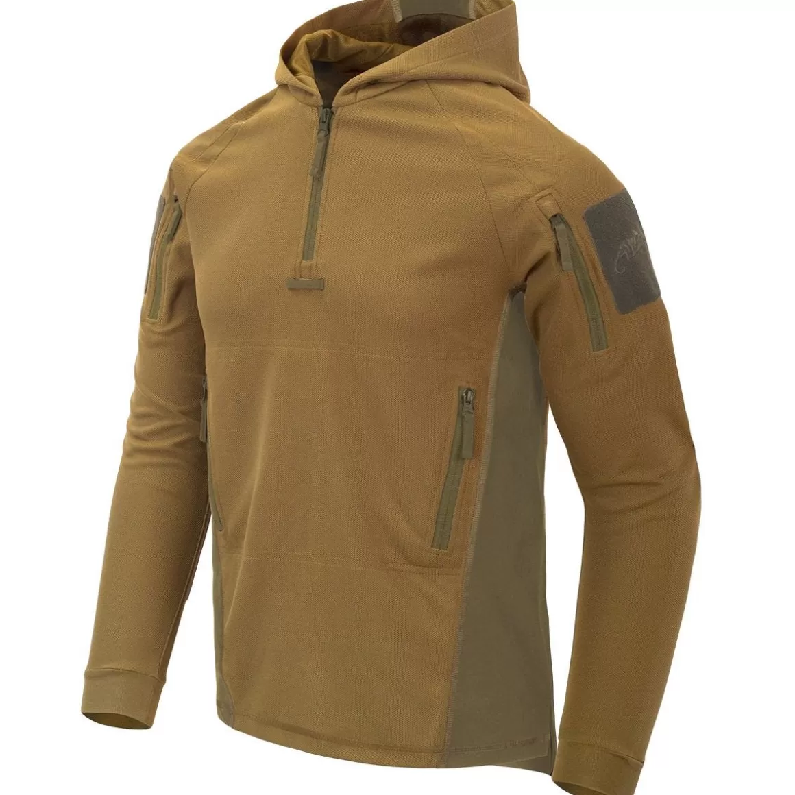 Helikon Sweatshirts> Range Hoodie Topcool Coyote/Adaptive Green