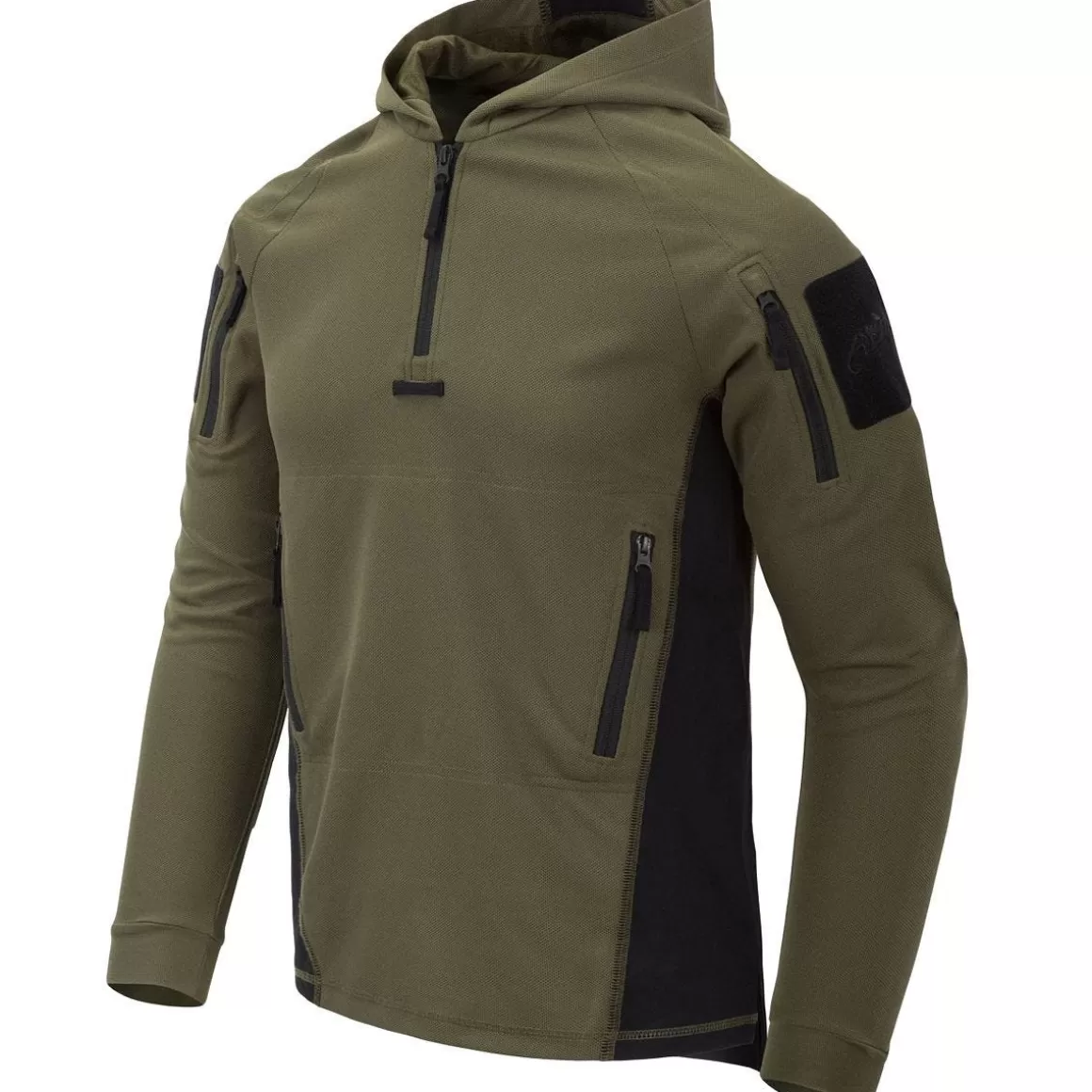 Mil-Tec Sweatshirts>Helikon Range Hoodie Topcool Olive Green/Black