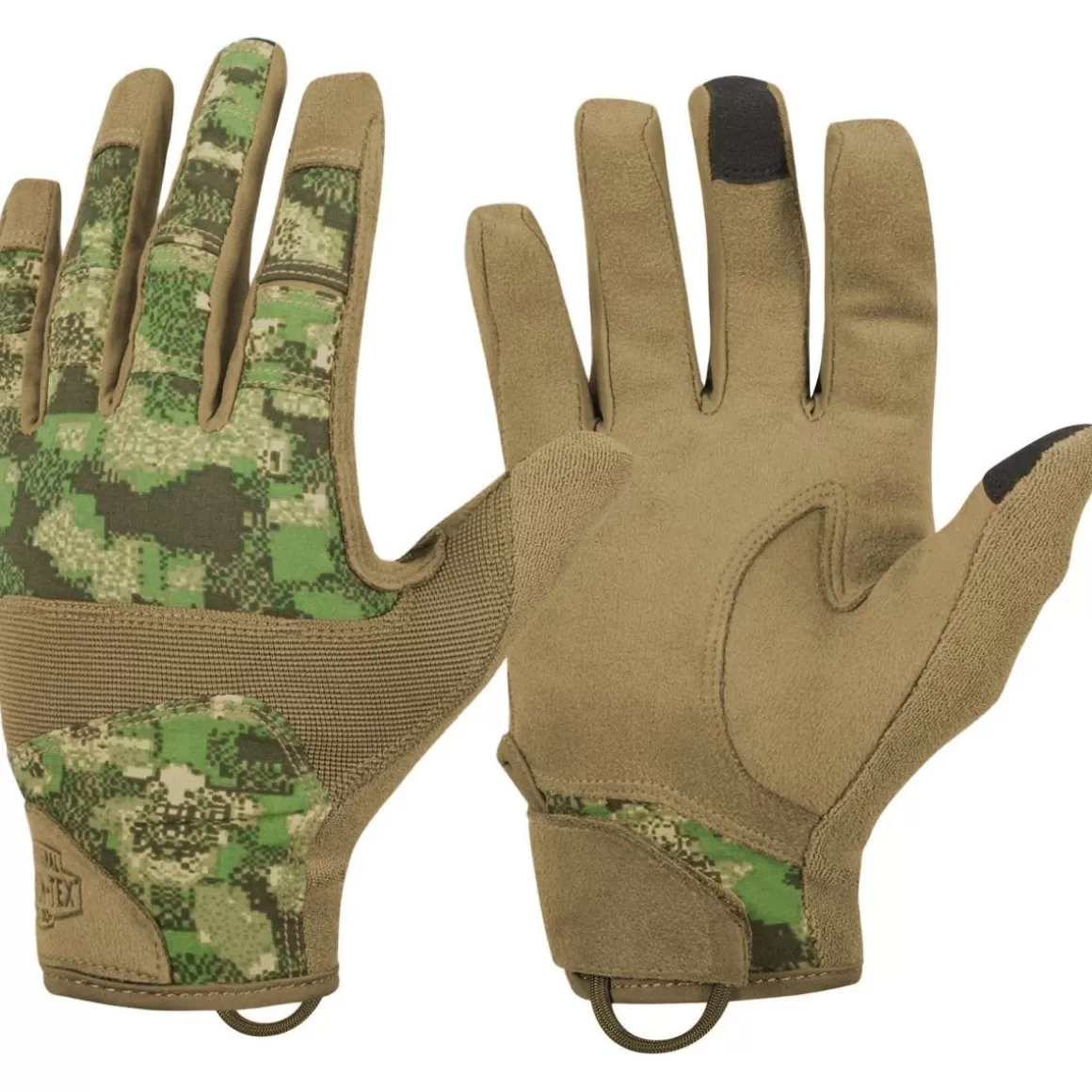 Helikon Gloves> Range Tactical Hard Gloves Pencott Wildwood/Coyote