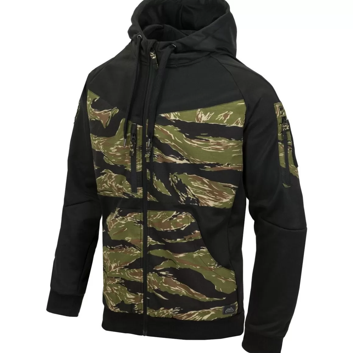 Helikon Sweatshirts> Rogue Hoodie Full Zip Black / Tiger Stripe