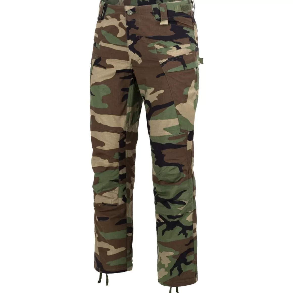 Mil-Tec Combat Uniforms>Helikon Sfu Next Mk2 Trousers Polycotton R/S Us Woodland