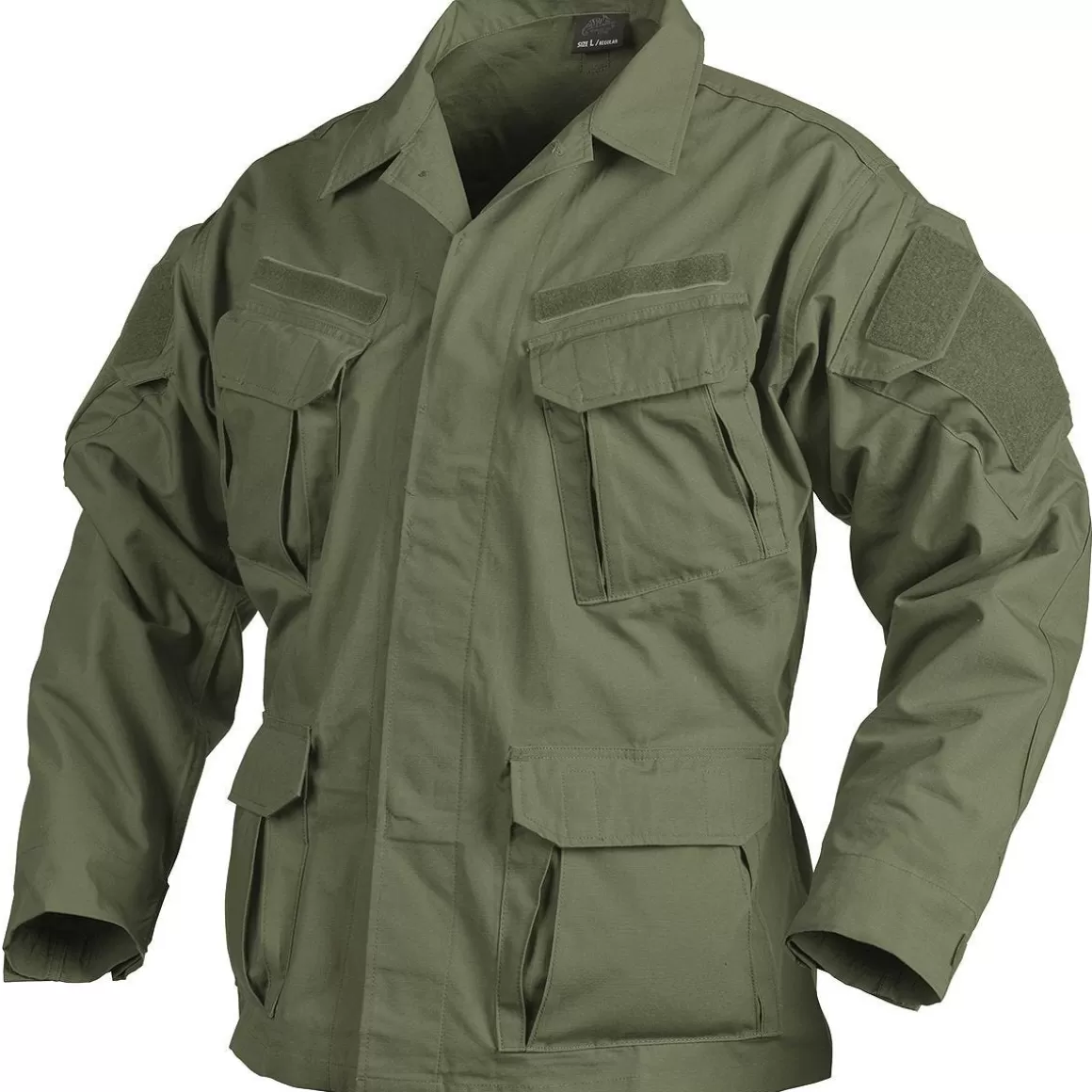 MFH Combat Uniforms>Helikon Sfu Next Shirt Polycotton Ripstop Olive Green