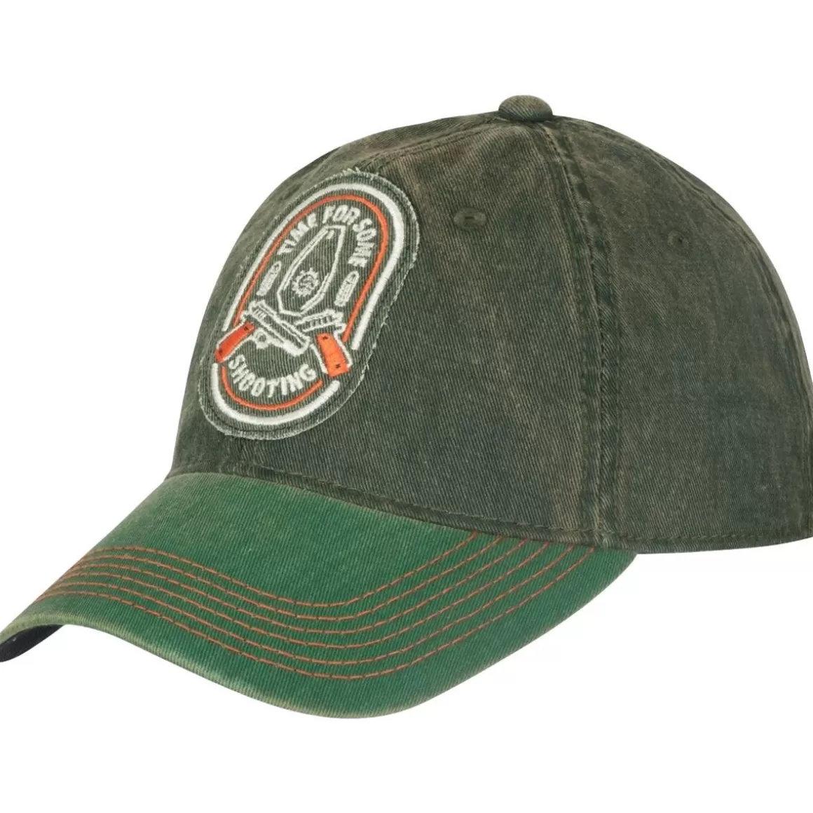 Brandit Headwear>Helikon Shooting Time Snapback Cap Cotton Dirty Washed Dark Green / Dirty Washed Kelly Green