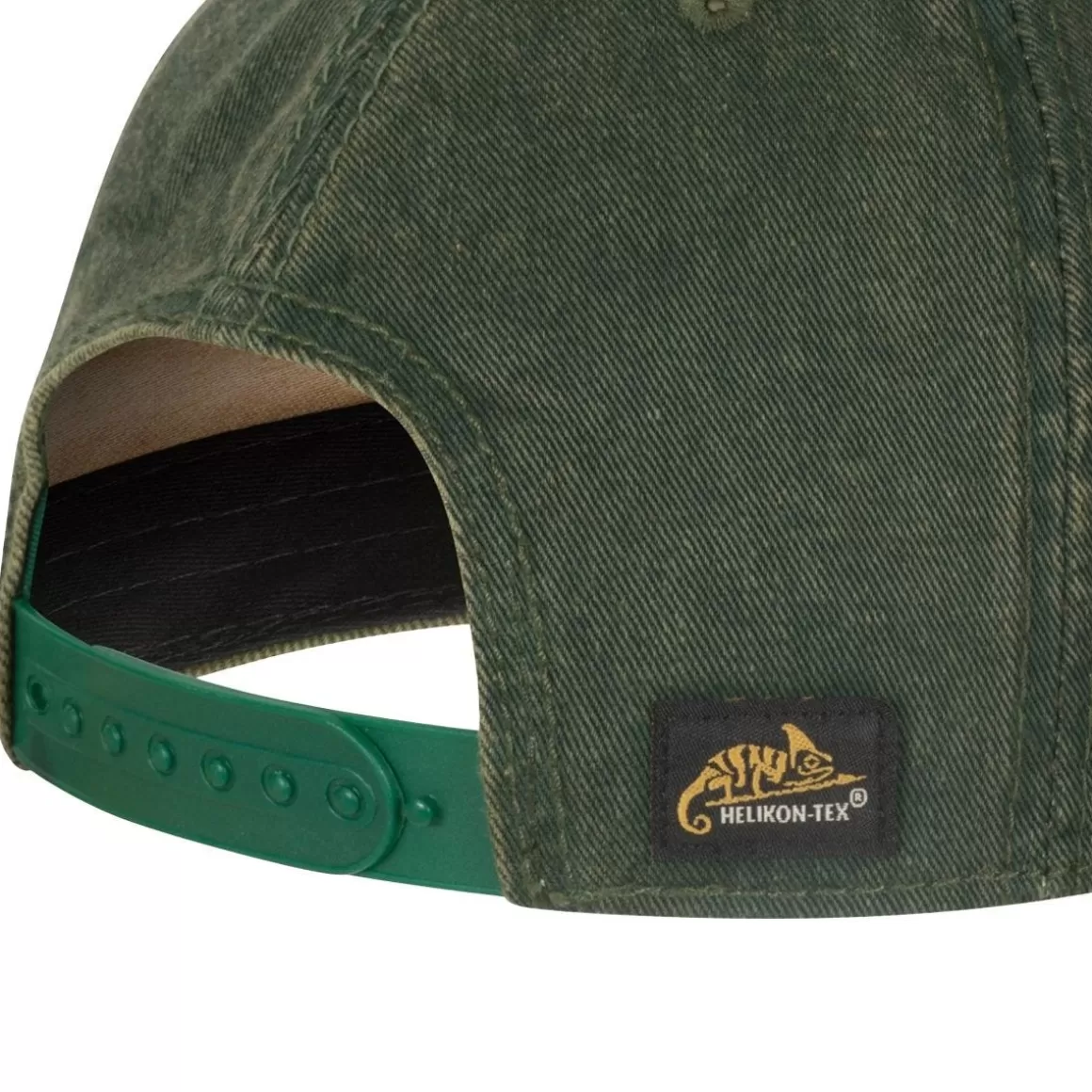 Brandit Headwear>Helikon Shooting Time Snapback Cap Cotton Dirty Washed Dark Green / Dirty Washed Kelly Green