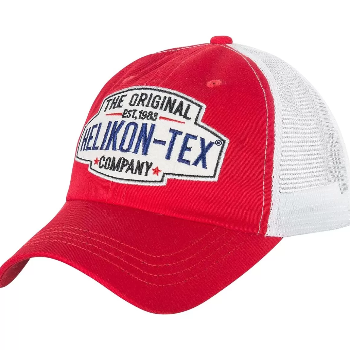 Mil-Tec Headwear>Helikon Trucker Logo Cap Red