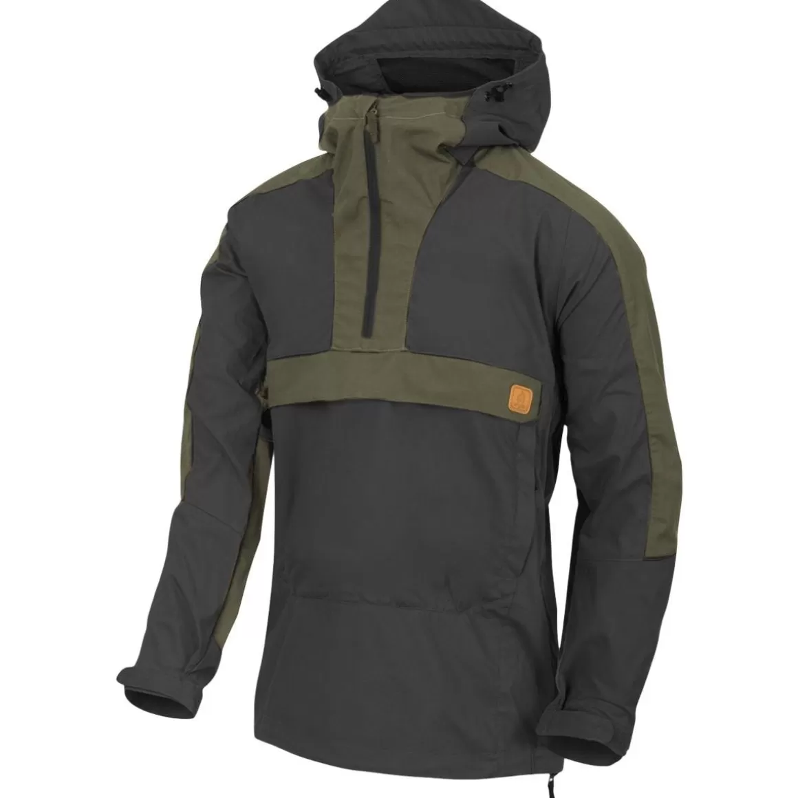 Helikon Jackets & Coats> Woodsman Anorak Jacket Black / Taiga Green