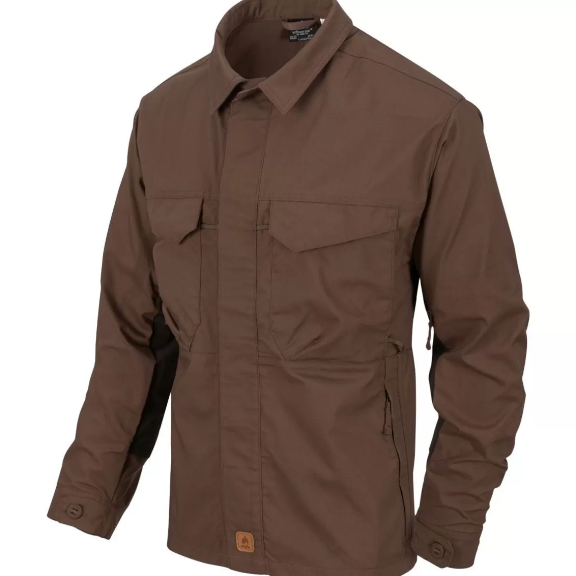 Flyye Industries Shirts>Helikon Woodsman Shirt Earth Brown / Black A