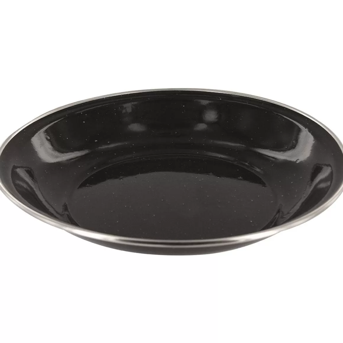 Highlander Cooking & Eating> Deluxe Enamel Soup Plate Black