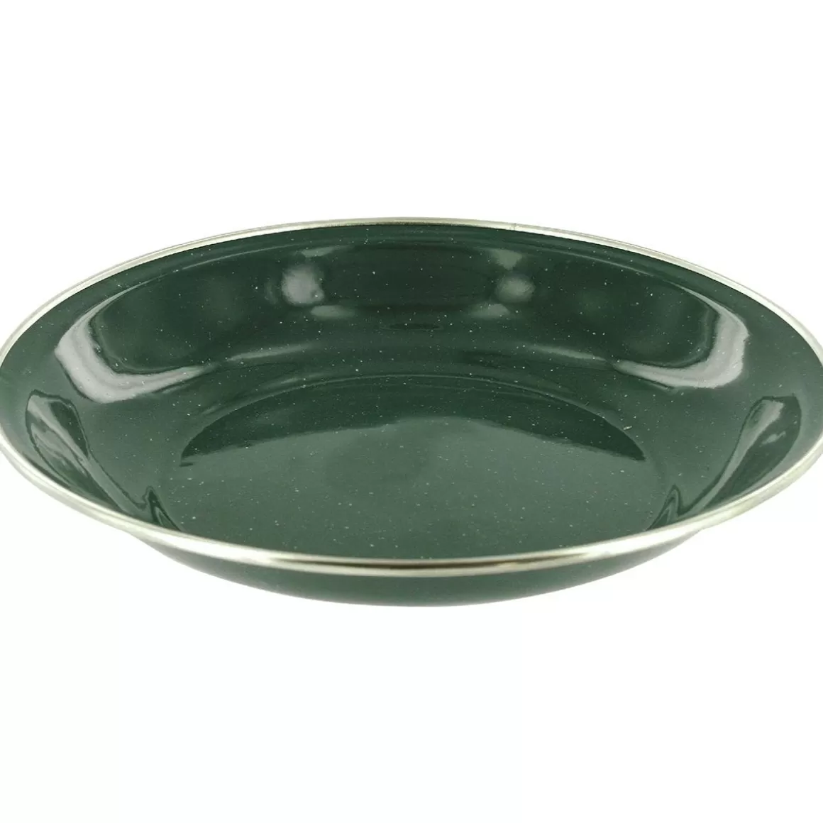 Highlander Cooking & Eating> Deluxe Enamel Soup Plate Green