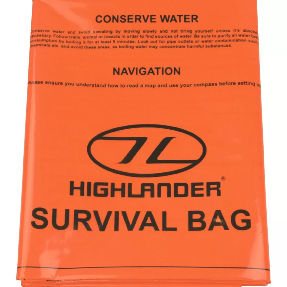 Highlander Emergency & Survival> Double Emergency Survival Bag Orange