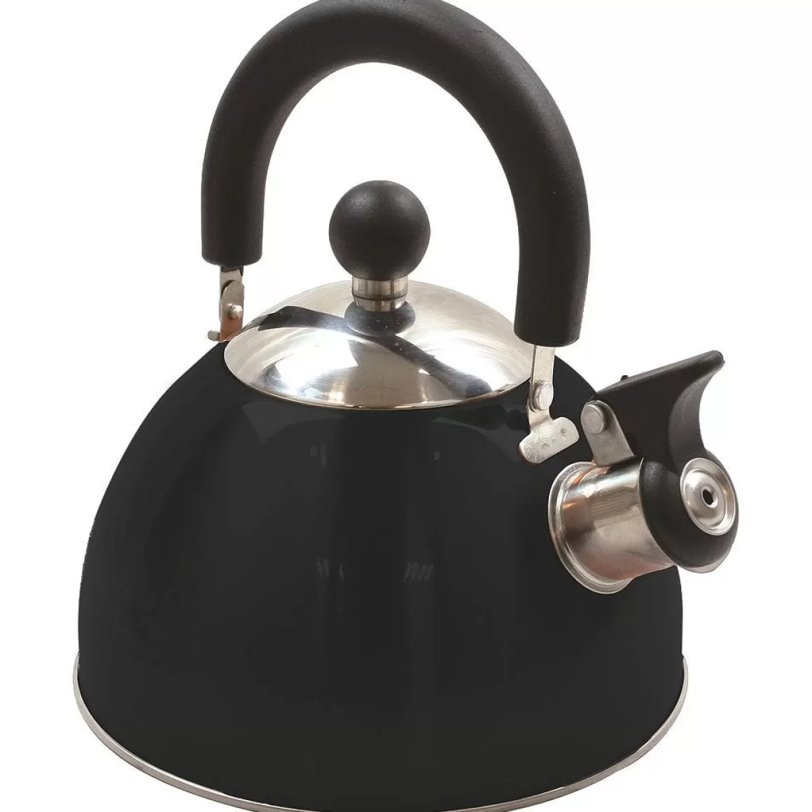 Highlander Forces Cooking & Eating> Deluxe Stainless Steel Whistling Kettle Black