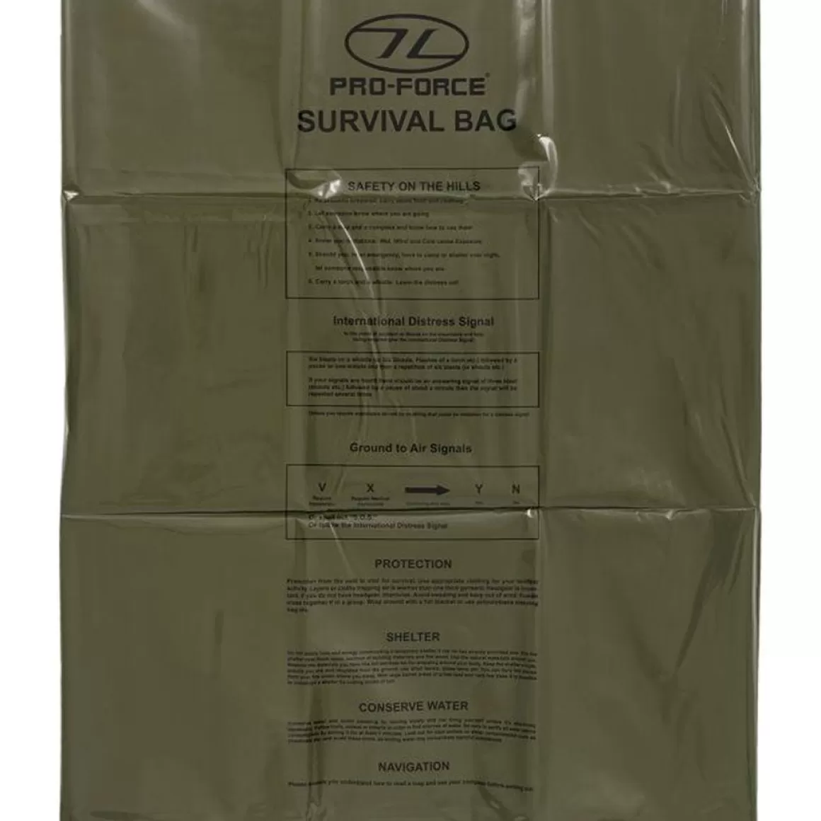 Highlander Forces Emergency & Survival> Emergency Survival Bag Olive