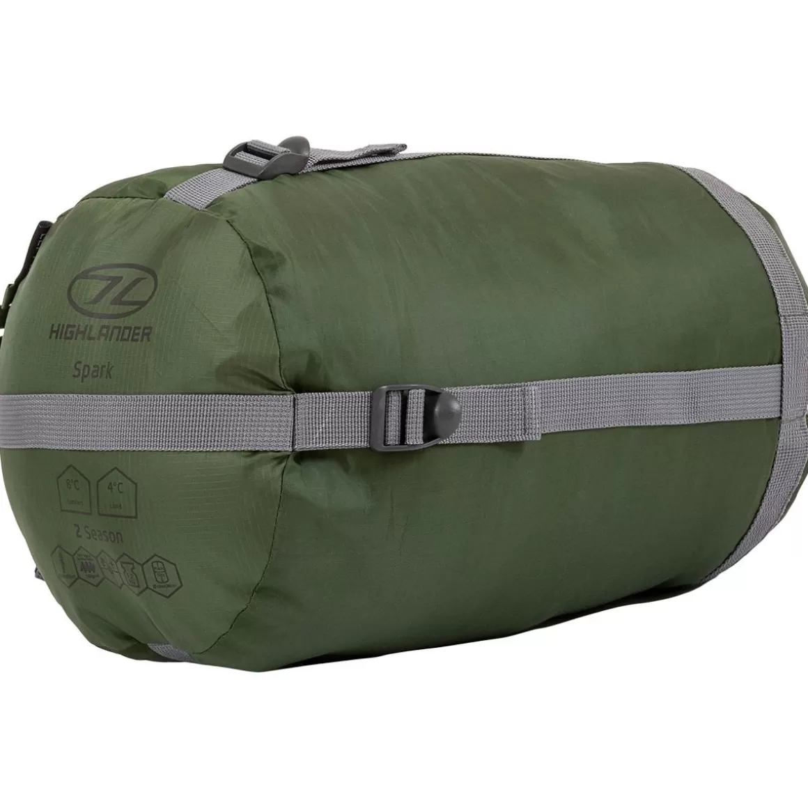 Highlander Forces Sleeping Gear> Phoenix Spark 150 Mummy Sleeping Bag Olive Green