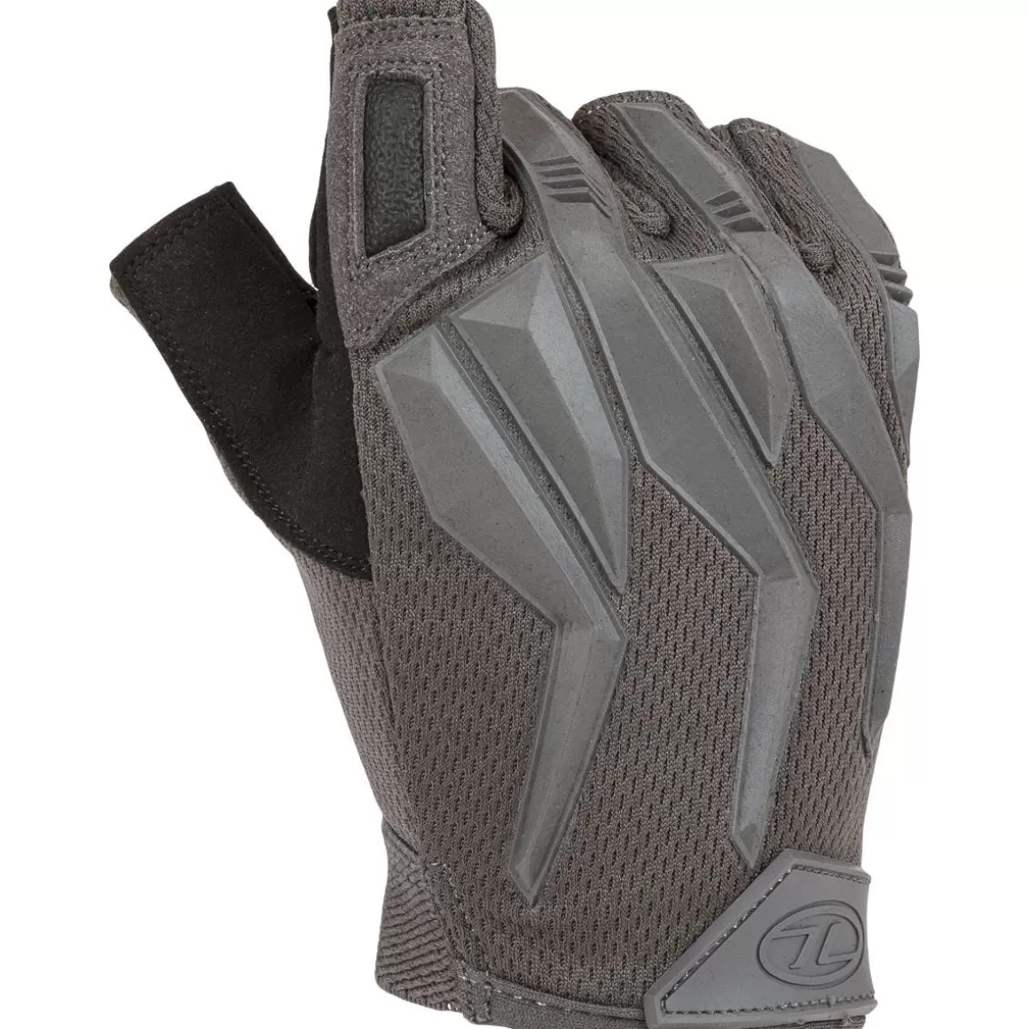 Highlander Forces Gloves> Raptor Fingerless Gloves Grey