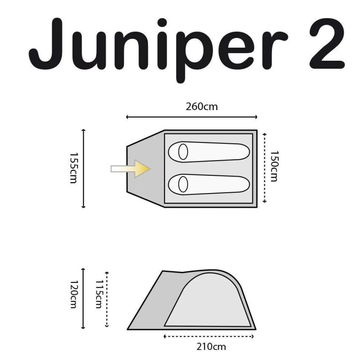 Highlander Bashas, Bivis & Tents> Juniper 2 Tent Deep Blue