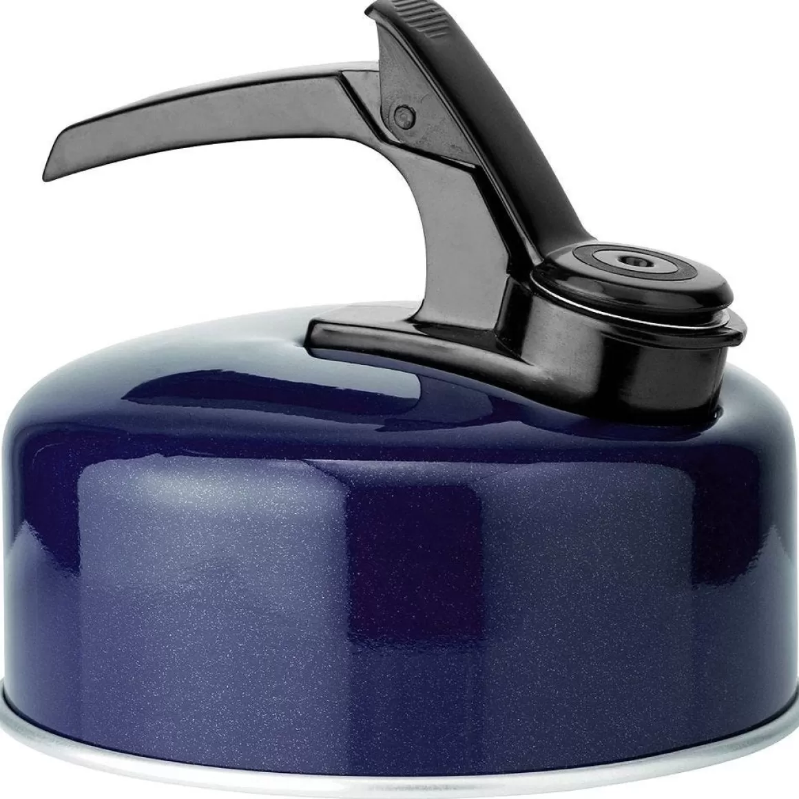 Highlander Cooking & Eating> Large Aluminium Whistling Kettle Dark Navy Blue