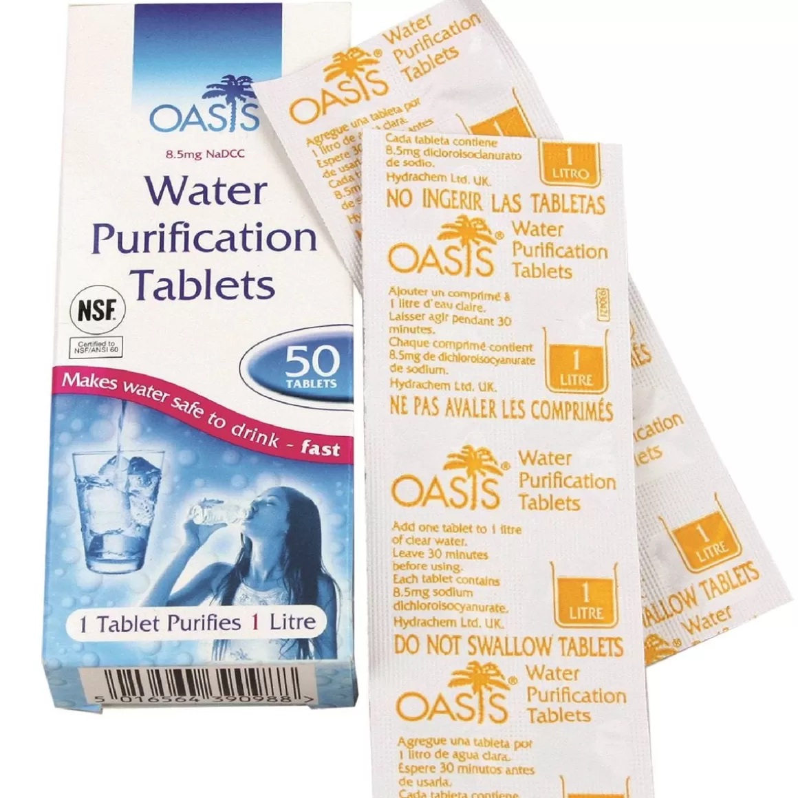 Highlander Water & Hydration> Oasis Water Purification Tablets