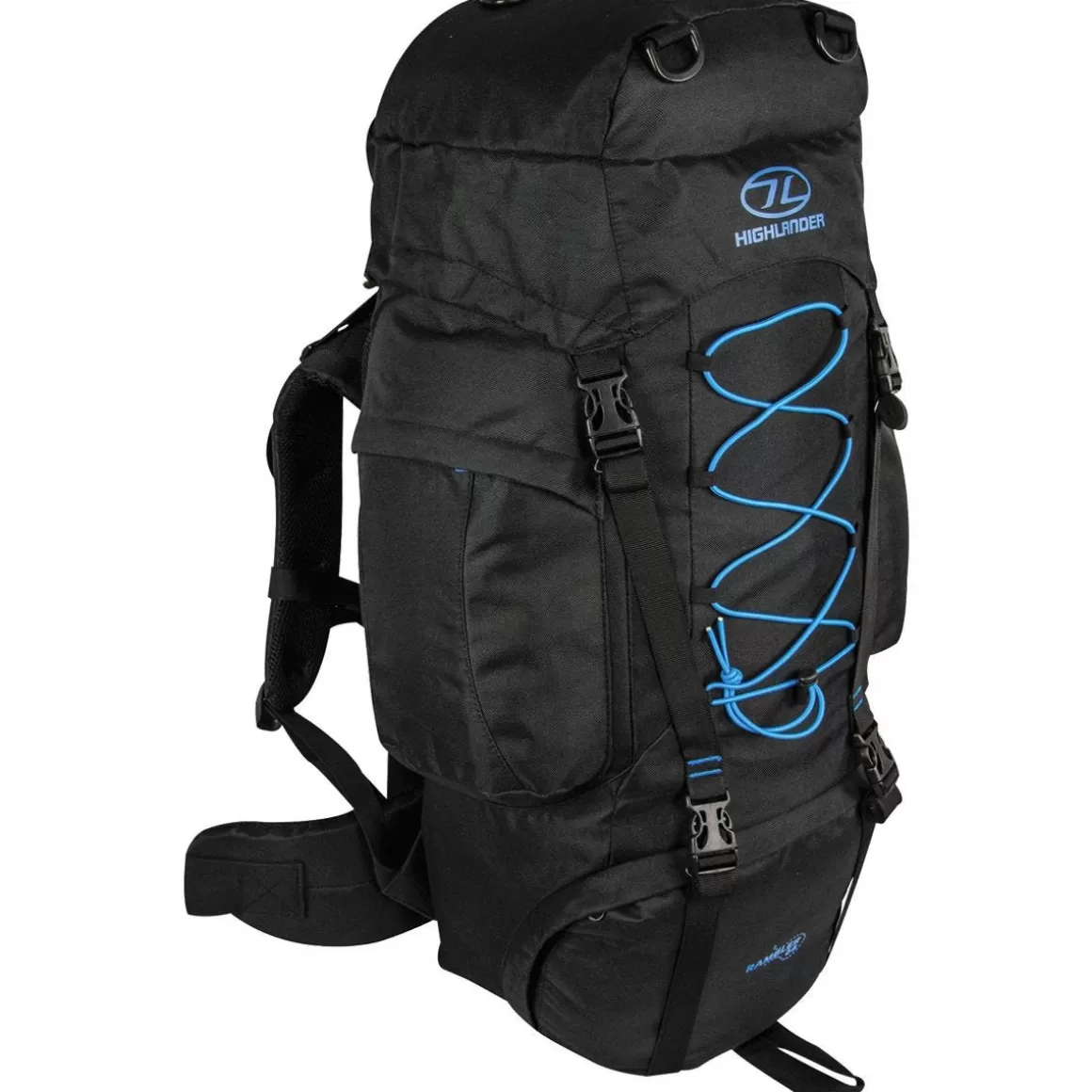 Highlander Backpacks & Rucksacks> Rambler 66 Rucksack Black/Teal