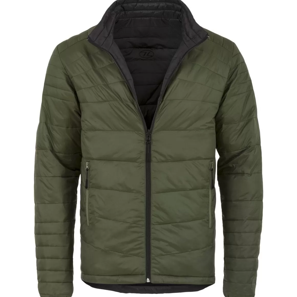 Highlander Jackets & Coats> Reversible Insulated Jacket Black/Olive