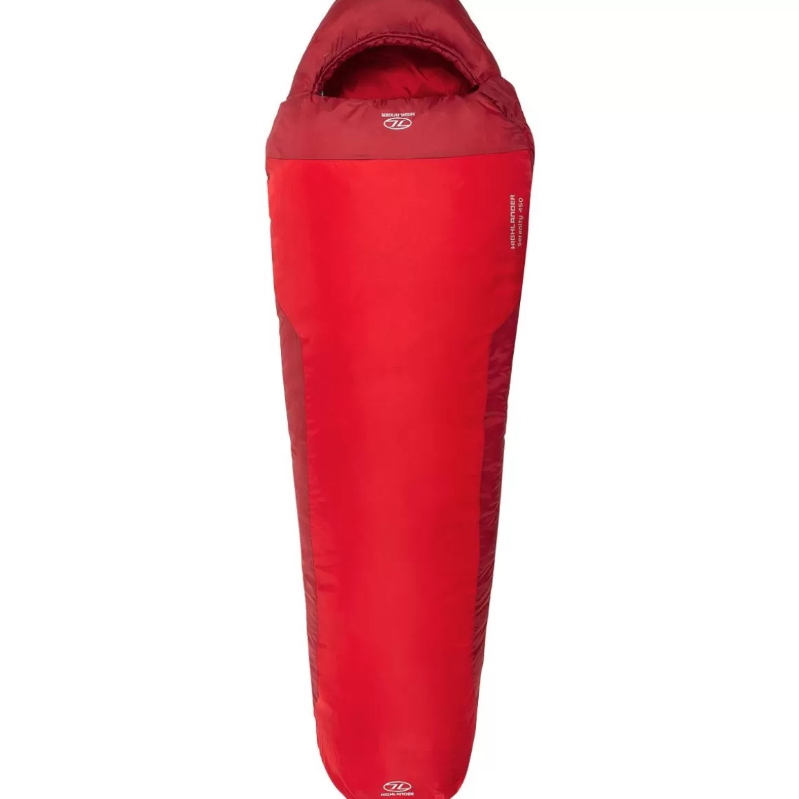 Highlander Sleeping Gear> Serenity 450 Mummy Sleeping Bag Red