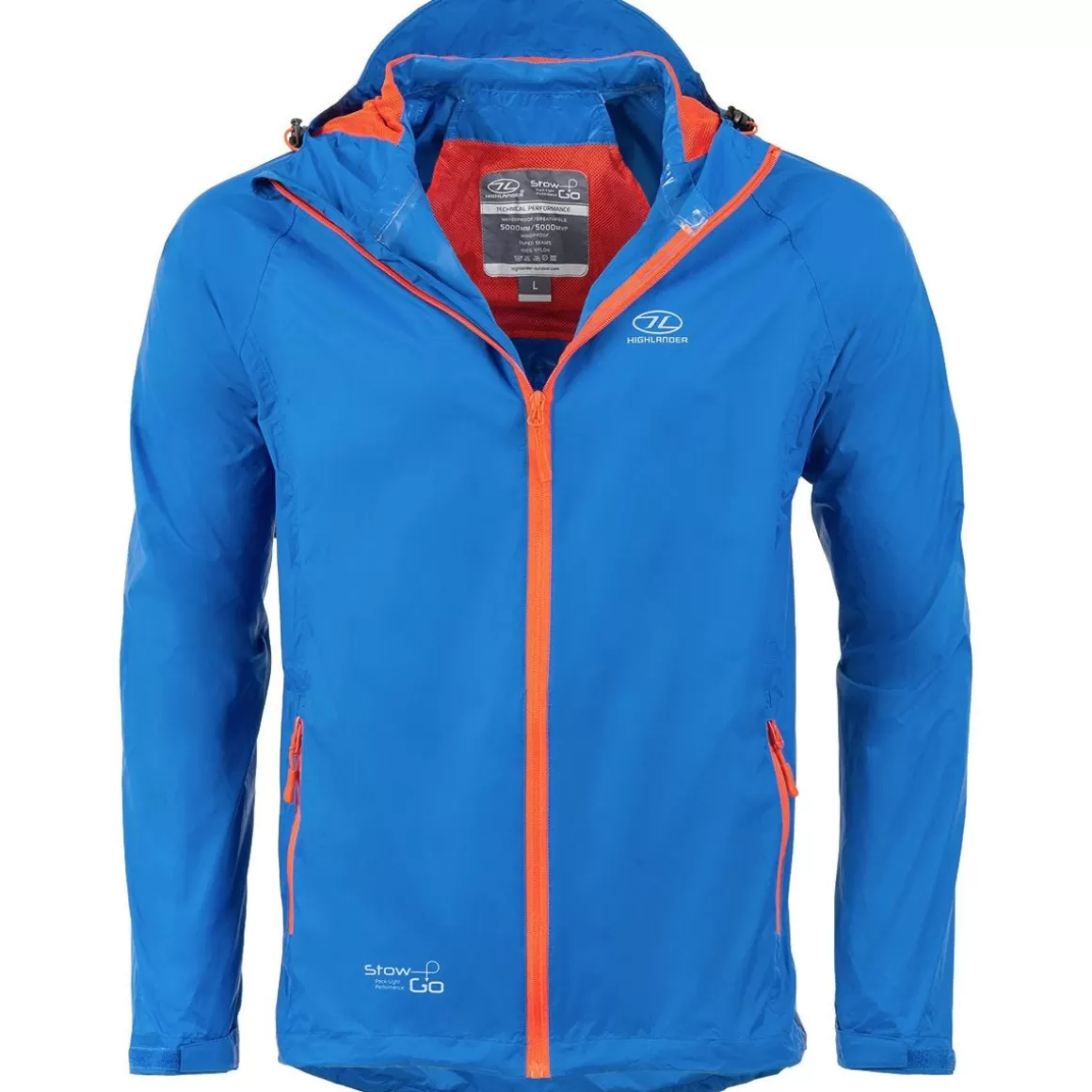 Flyye Industries Waterproofs>Highlander Stow & Go Packaway Jacket Blue