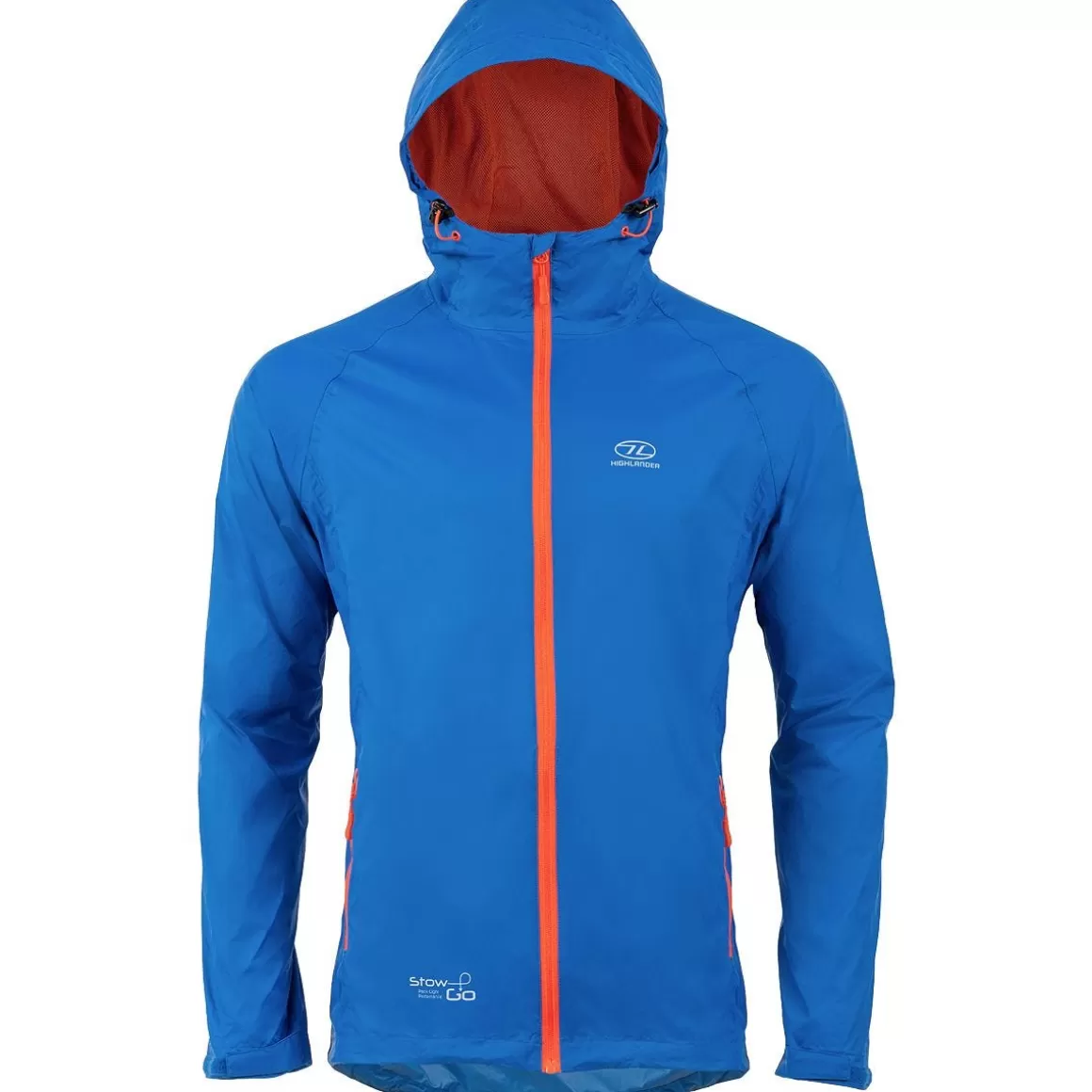 Flyye Industries Waterproofs>Highlander Stow & Go Packaway Jacket Blue