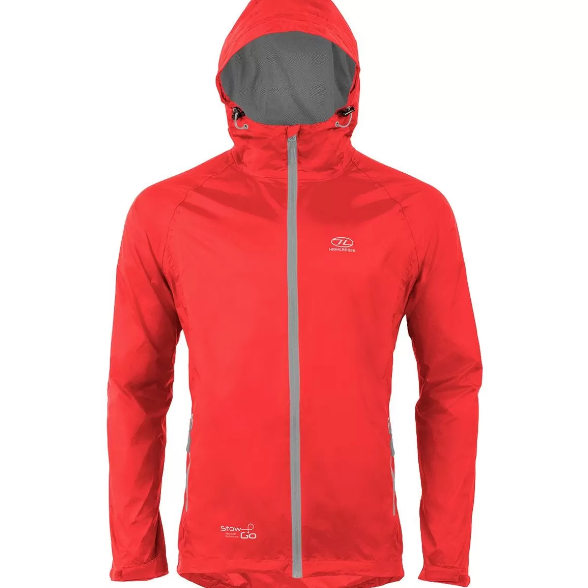 Helikon Waterproofs>Highlander Stow & Go Packaway Jacket Red