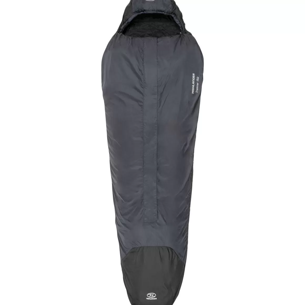 Highlander Sleeping Gear> Trekker 150 Mummy Sleeping Bag Charcoal