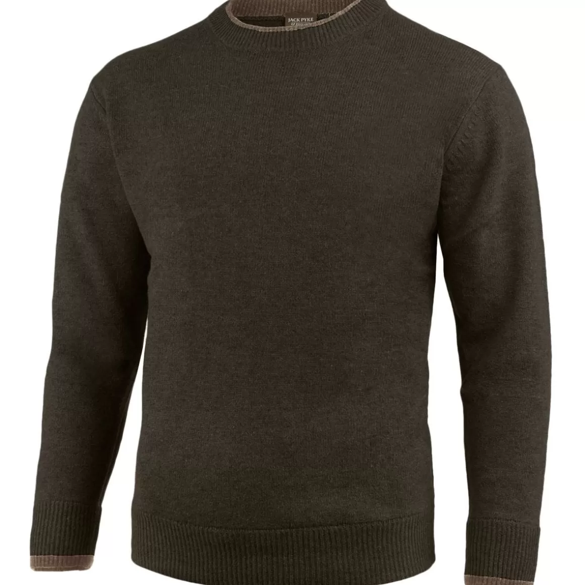 Jack Pyke Clothing> Ashcombe Crew Neck Pullover Dark Olive