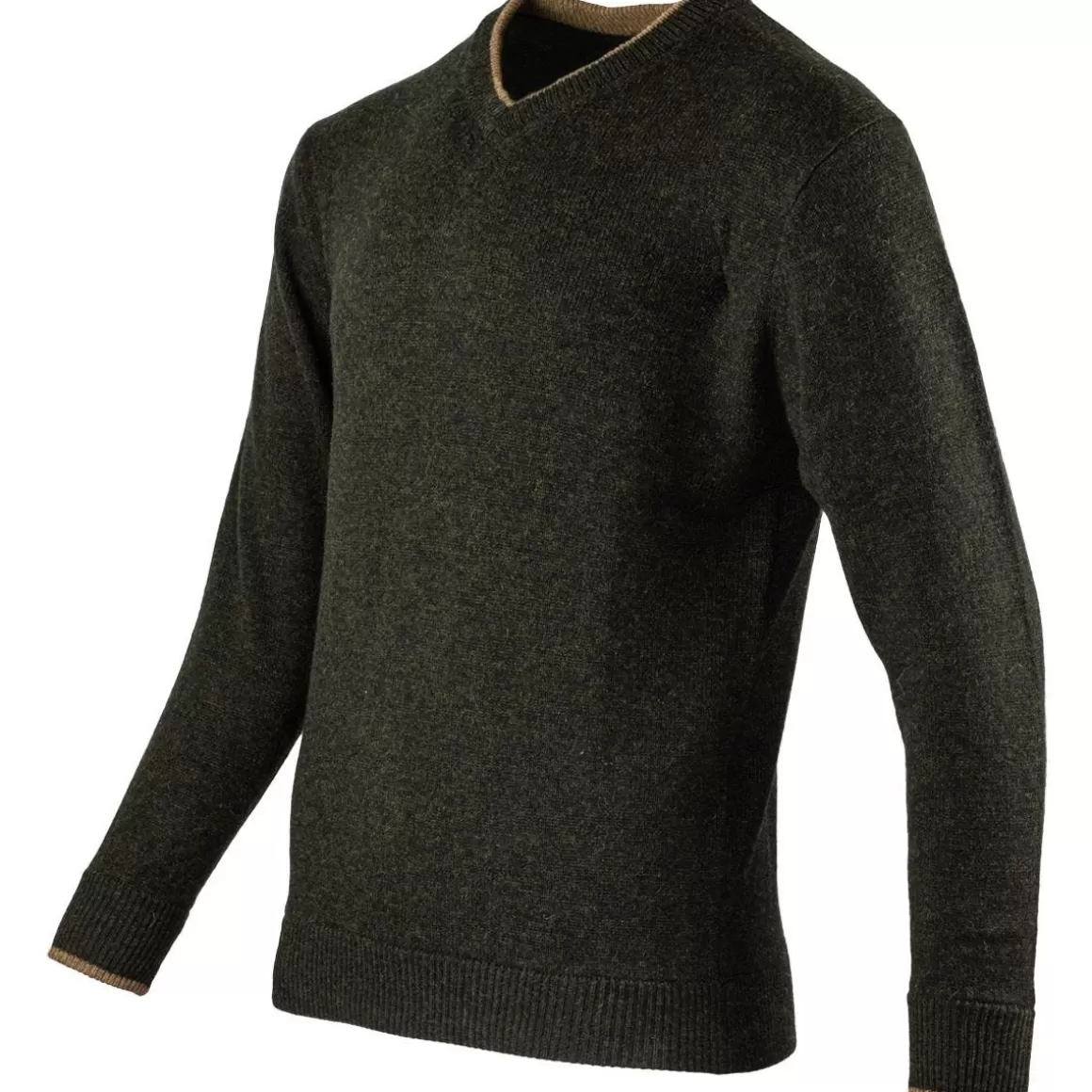 Jack Pyke Clothing> Ashcombe V-Neck Pullover Dark Olive