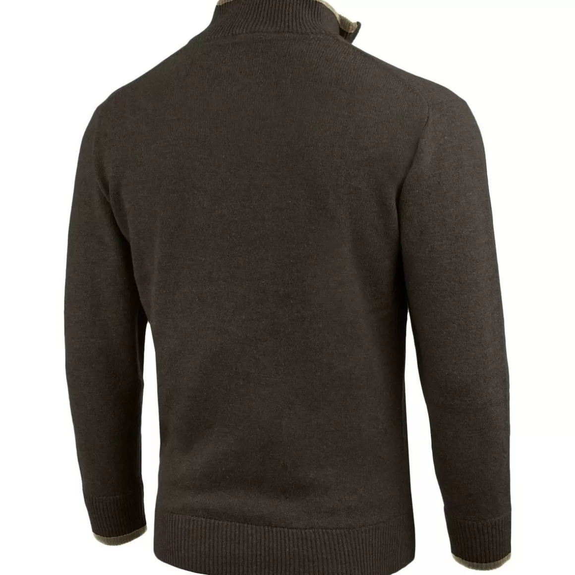 Jack Pyke Clothing> Ashcombe Zip Neck Pullover Dark Olive