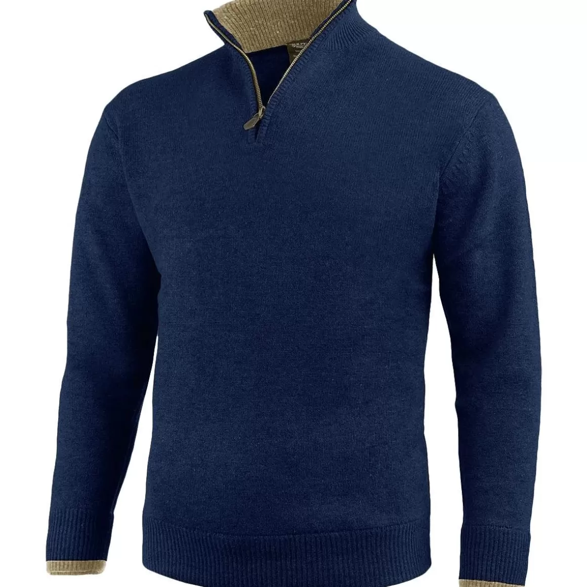 Jack Pyke Clothing> Ashcombe Zip Neck Pullover Navy