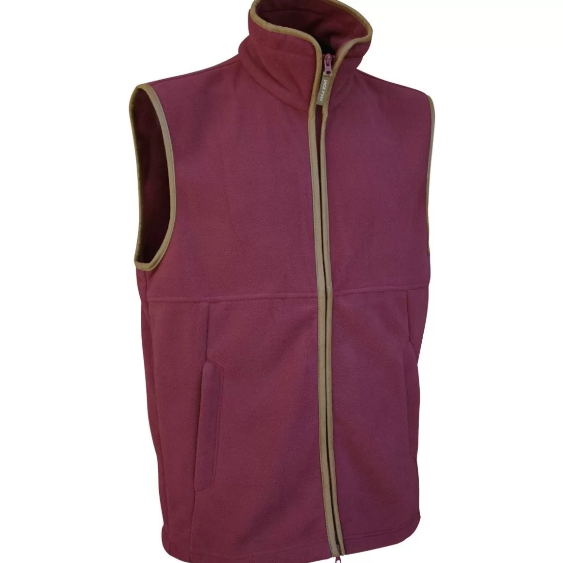 Jack Pyke Clothing> Countryman Fleece Gilet Burgundy