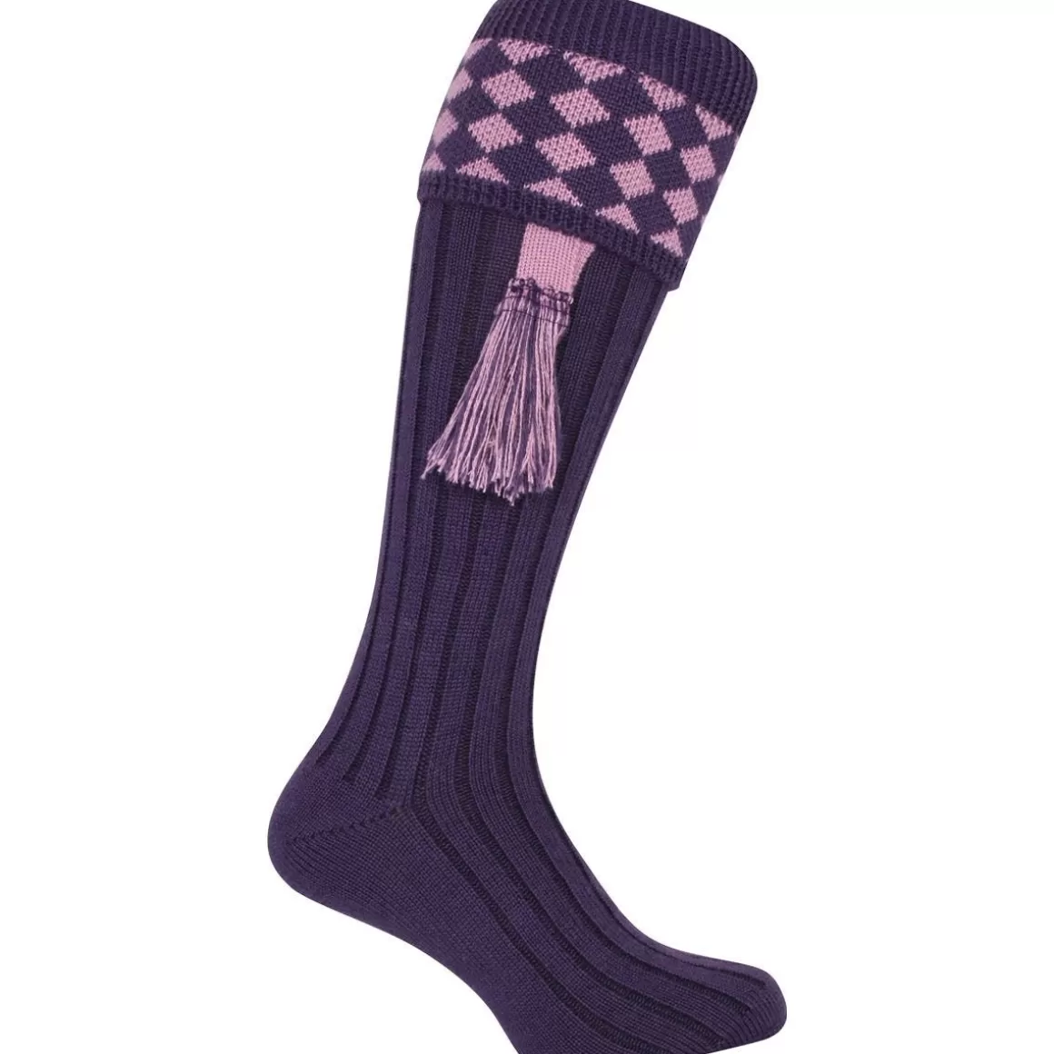 Propper Shorts>Jack Pyke Harlequin Shooting Socks Purple/Mauve