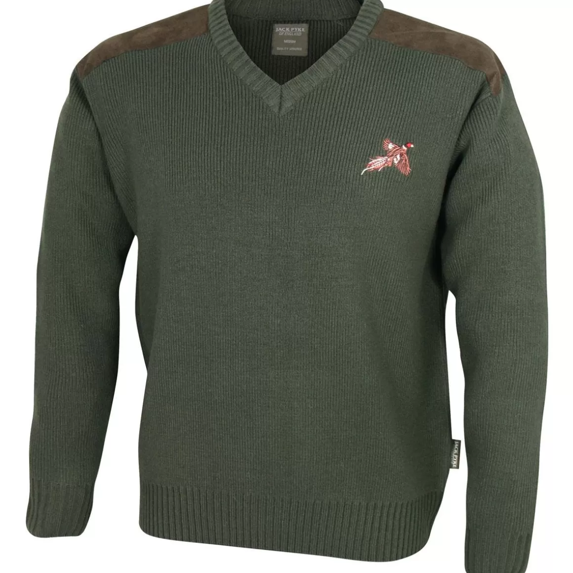 Jack Pyke Clothing> Shooters Pullover Hunters Green