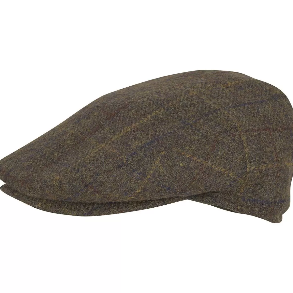 Jack Pyke Clothing> Wool Blend Flat Cap Brown Check